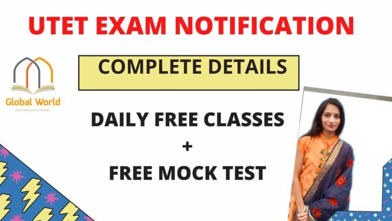 UTET Application Form 2021: Exam dates, Last date, Form fees, Syllabus