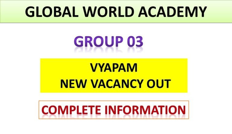 MPPEB GROUP 3 VACANCY OUT – CHECK OUT COMPLETE DETAILS